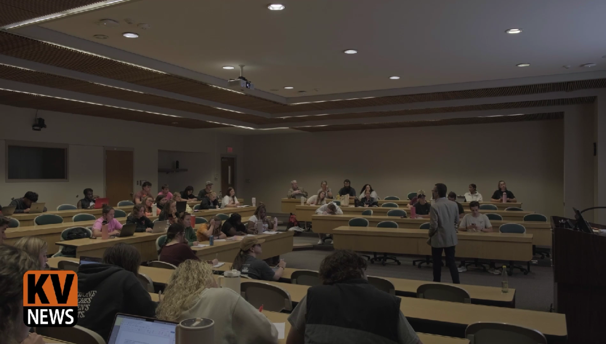 Knight Vision News covers PRSSA speaker Travis Bockenstedt.