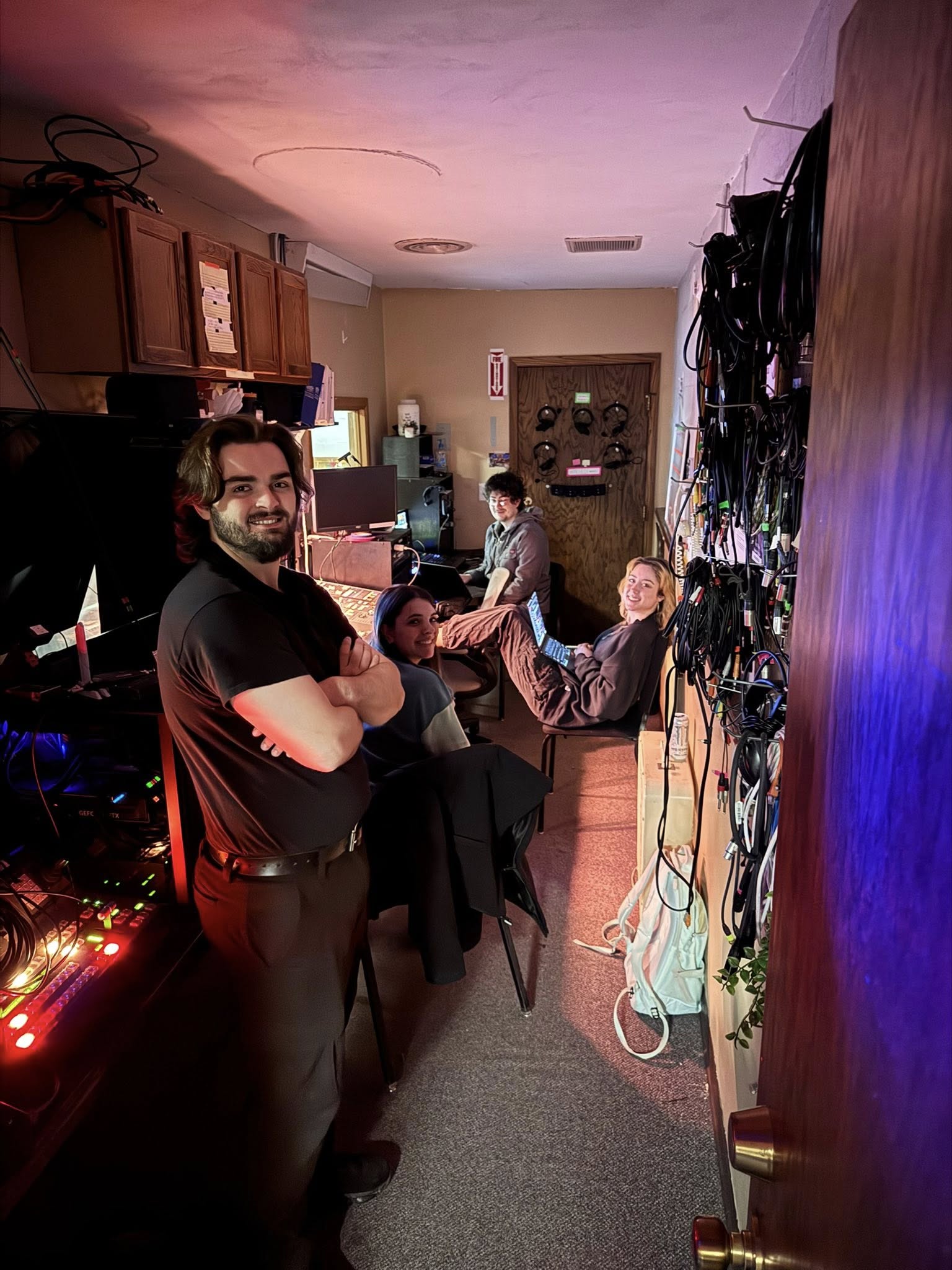 Behind the scenes look at Neumann Crew during Christmas with Wartburg. Photo courtesy of the Christmas with Wartburg 
Facebook page. 